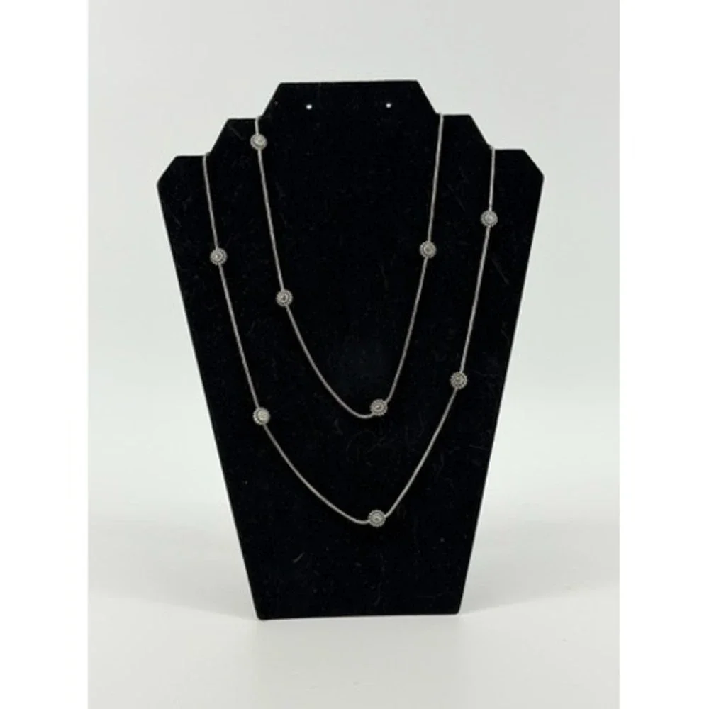 Brighton Twinkle Necklace Silver Plate Snake 42